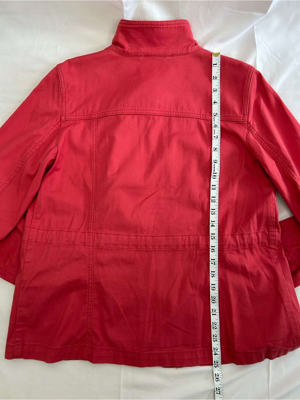 *NEW* Talbots Lightweight Utility Chore Jacket Pink Petite Medium - Picture 6 of 8